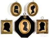 FIVE HOLLOW-CUT SILHOUETTES, 1