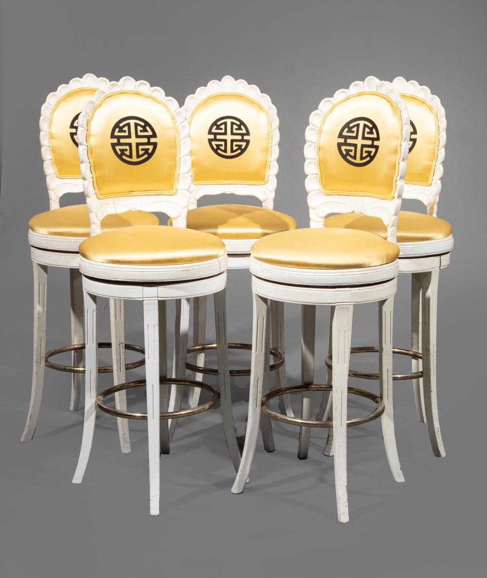 FIVE HOLLYWOOD REGENCY-STYLE