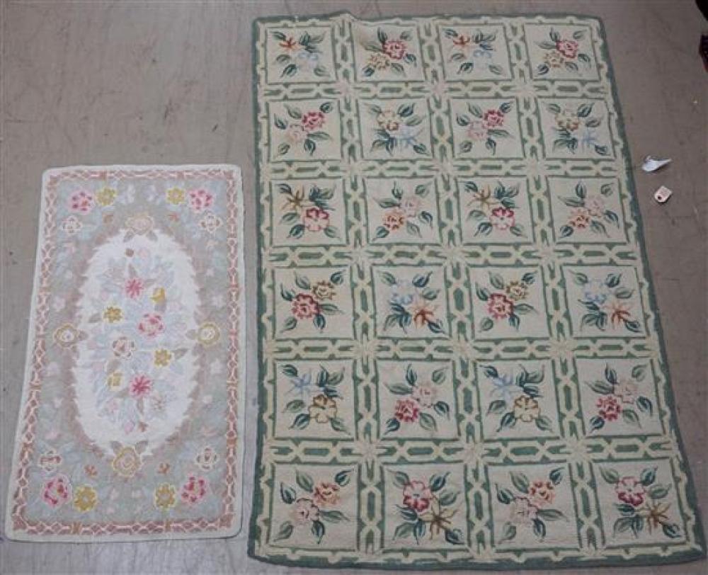 FIVE HOOK SCATTER RUGS, LARGEST: