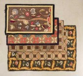 FIVE HOOKED RUGS, INCLUDING TW