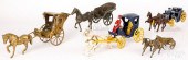 FIVE HORSE DRAWN CARTS AND WAG