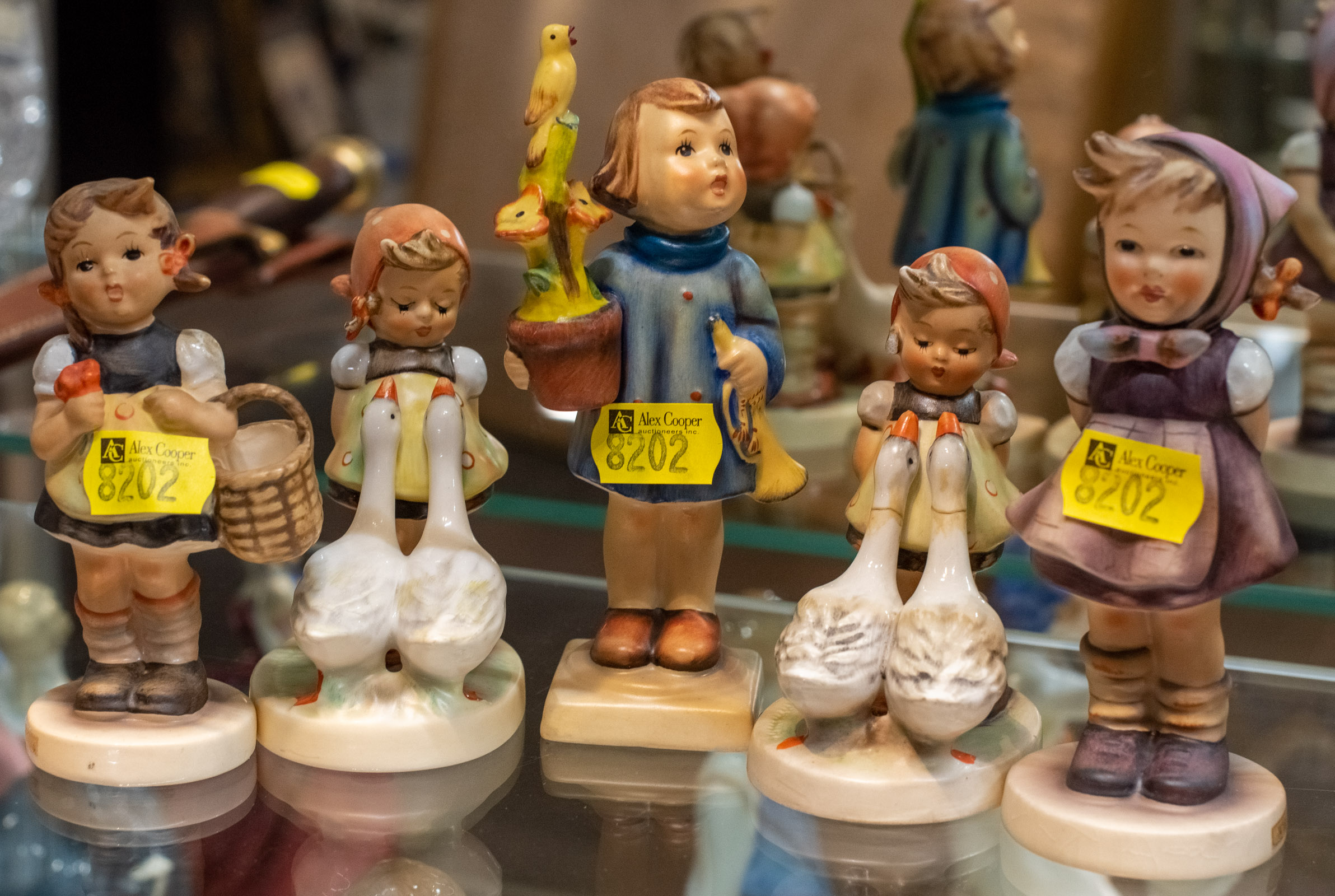 FIVE HUMMEL FIGURES .