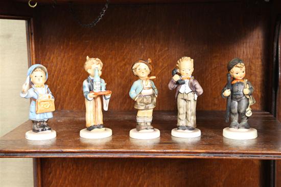FIVE HUMMEL FIGURES. ''Brother''.