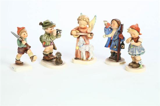FIVE HUMMEL FIGURES. Daisies