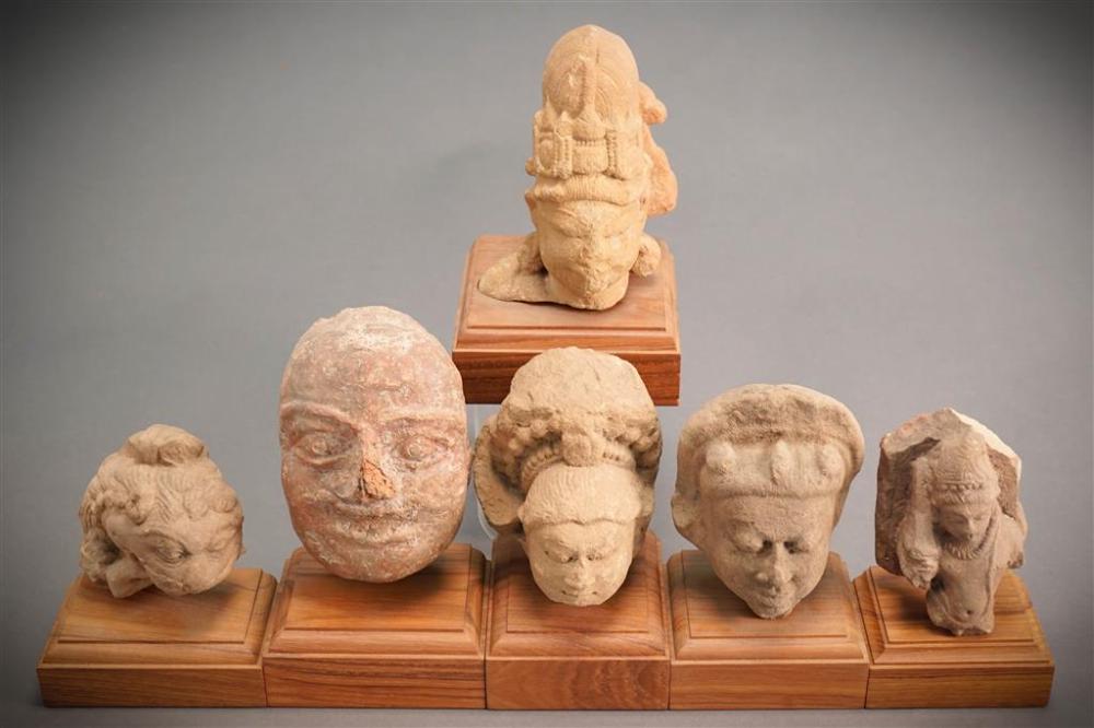 FIVE INDIAN PINK-BUFF SANDSTONE
