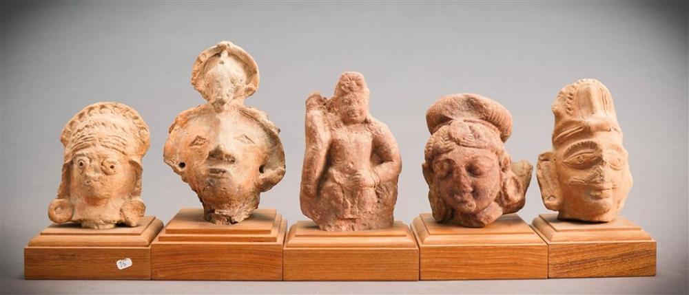 FIVE INDIAN PINK-BUFF SANDSTONE