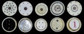 FIVE IVORY WHIST COUNTER BOXES