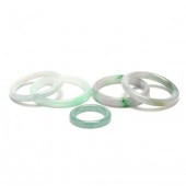 FIVE JADE BANGLES To include a