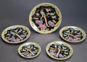 FIVE JAPANESE 'FAMILLIE NOIR'
