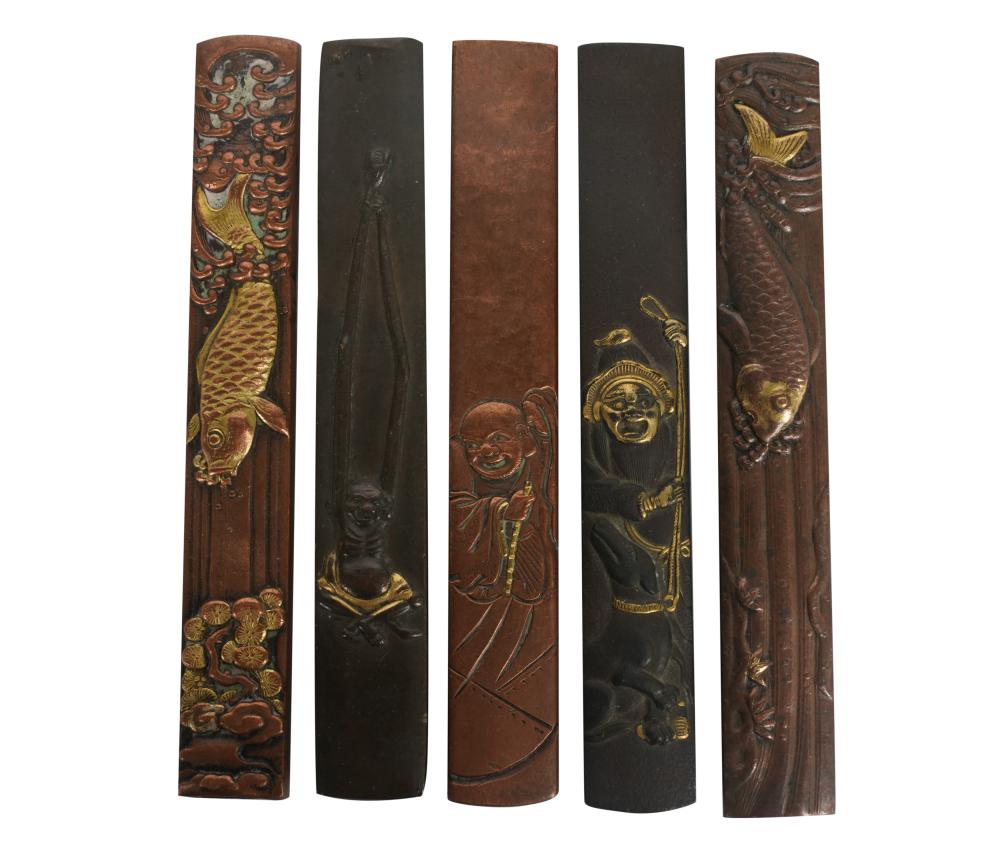 FIVE JAPANESE KOZUKA (KNIFE