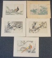 FIVE JAPANESE MODERN SINGLE DI