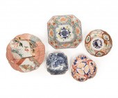 FIVE JAPANESE PORCELAIN DISHES