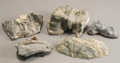 FIVE JAPANESE SUISEKI STONES (