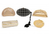 FIVE JUDITH LEIBER RHINESTONE