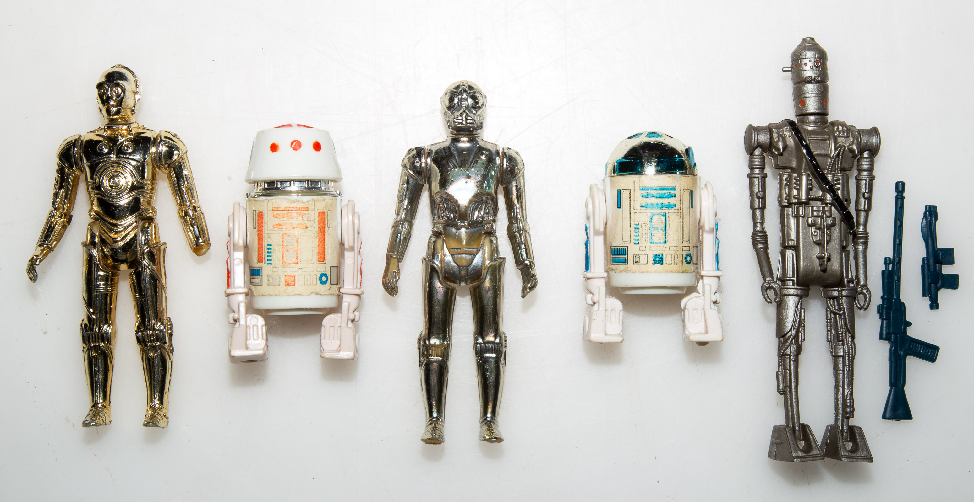 FIVE KENNER STAR WARS DROIDS