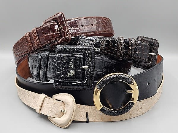 Five ladies belts. Including a