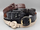 Five ladies belts. Including a