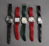 FIVE LADIES' INVICTA STAINLESS