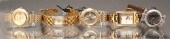 Five ladies' stainless steel w