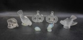 FIVE LALIQUE AND TWO SABINE FR