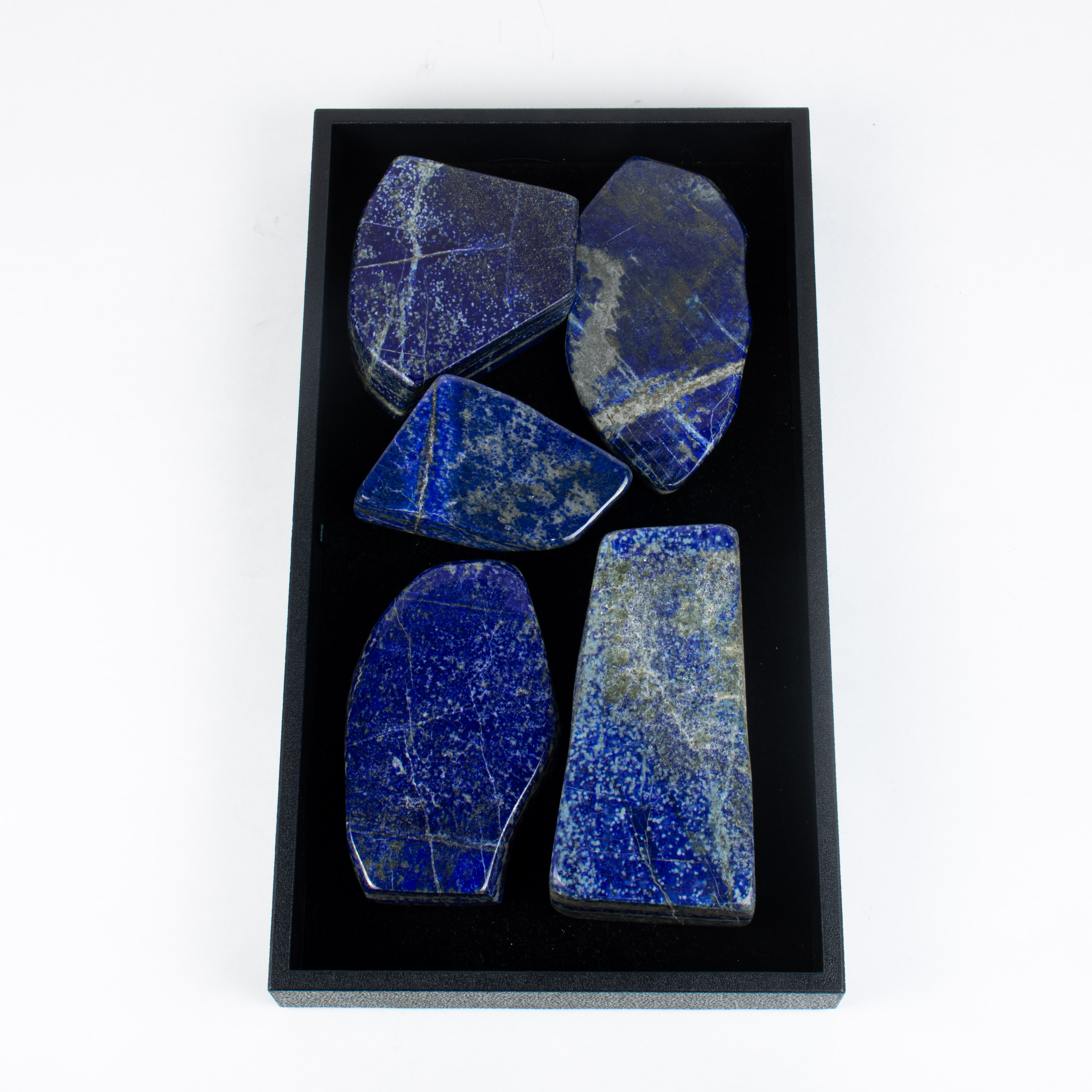 FIVE LAPIS LAZULI SLAB SPECIMEN,,
