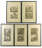 FIVE LATE 18TH C. BOOKPLATES F
