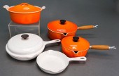 FIVE LE CREUSET FRANCE ORANGE
