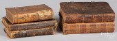 FIVE LEATHER BOUND BOOKSFive l