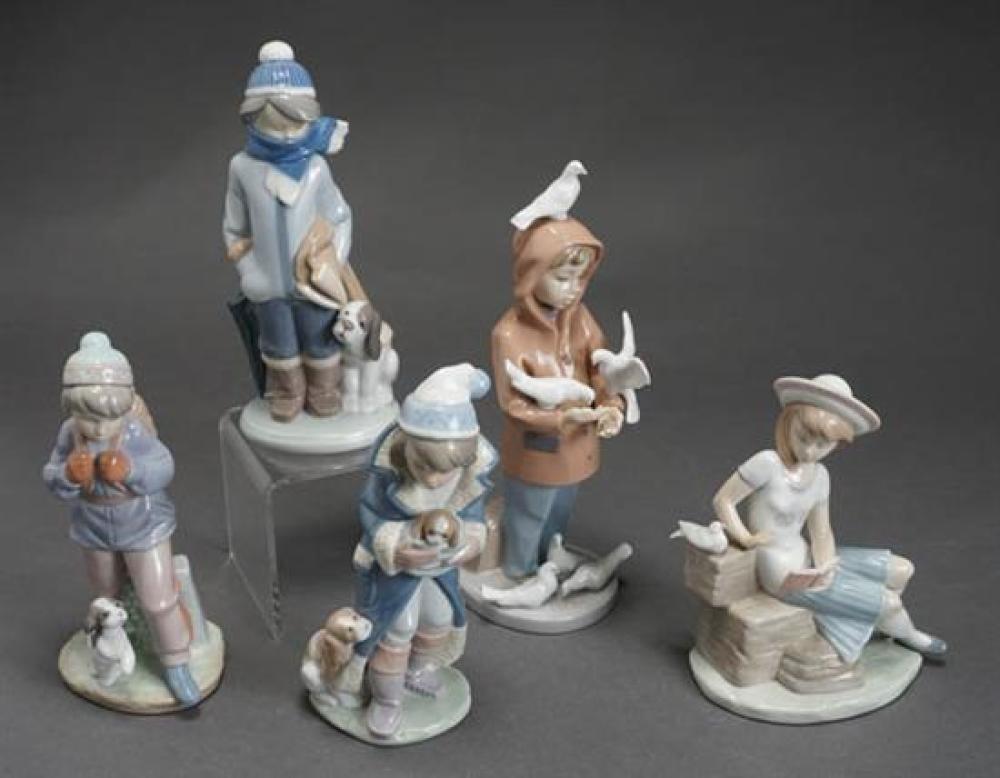 FIVE LLADRó FIGURES OF CHILDREN