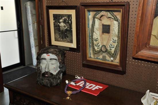 FIVE LODGE ITEMS. American  late