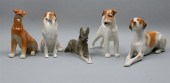 FIVE LOMONOSOV PORCELAIN MODEL