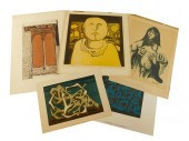 FIVE LOOSE PRINTS BY EDWARD LA