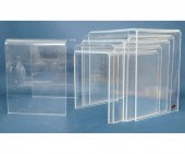 Five Lucite mid-century modern