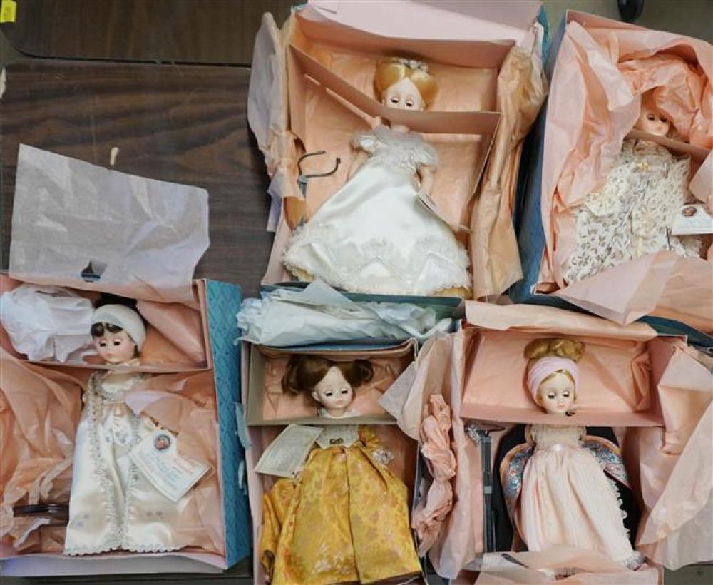 FIVE MADAME ALEXANDER DOLLS (IN
