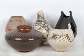 FIVE MATA ORTIZ CERAMIC VESSEL