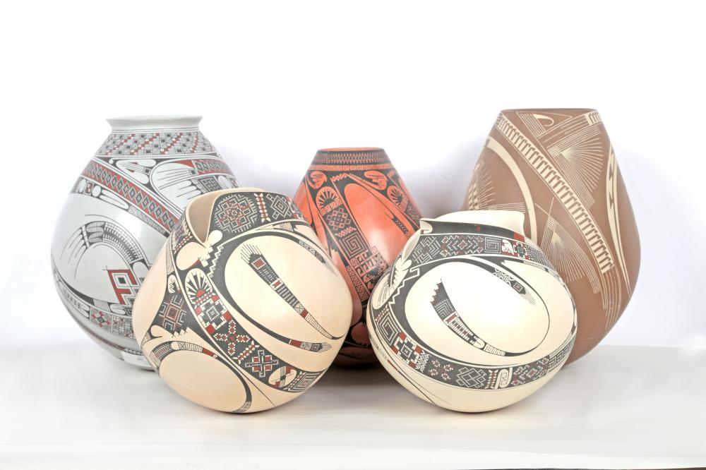 FIVE MATA ORTIZ CERAMIC