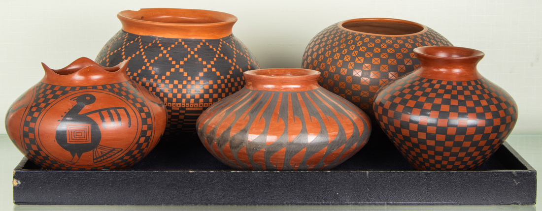 FIVE MATA ORTIZ POTS: FOUR