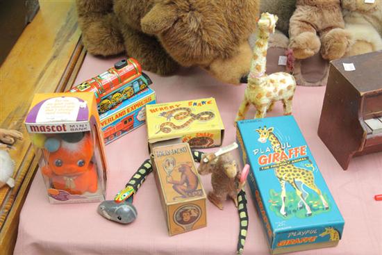 FIVE MECHANICAL TOYS.