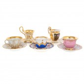 FIVE MEISSEN & KPM PORCELAIN C