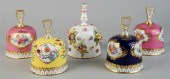 FIVE MEISSEN TABLE BELLSFIVE M