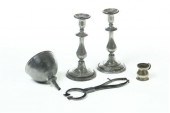 FIVE METALWARE ITEMS.  America