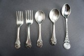 FIVE MEXICAN STERLING SILVER F