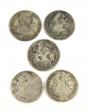FIVE MEXICO SPANISH COLONY EIG