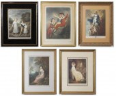 FIVE MEZZOTINTSFIVE MEZZOTINTS