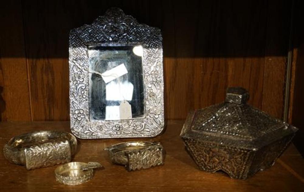 FIVE MIDDLE EASTERN SILVERED