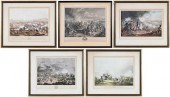 FIVE MILITARY RELATED PRINTS(1