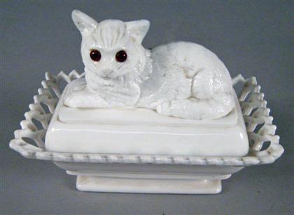 Five milk glass covered dishes   