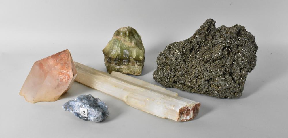 FIVE MINERAL SPECIMANS , INCLUDING,