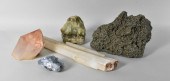 FIVE MINERAL SPECIMANS , INCLU