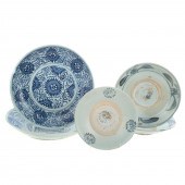 FIVE MING COBALT DECORATED BOW